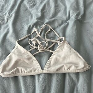 XS white bikini top